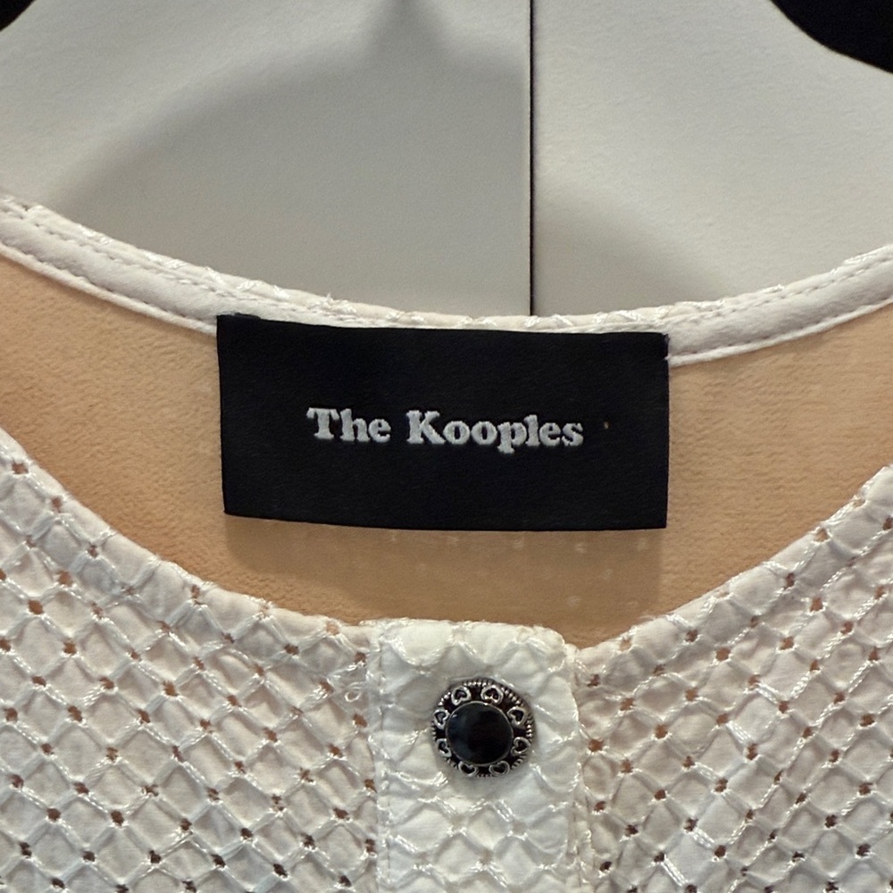The Kooples White Lace Button-Down Dress - Picture 2 of 6